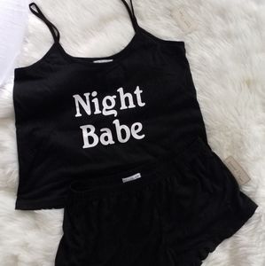 Forever21 2 piece Sleepwear Night Babe logo